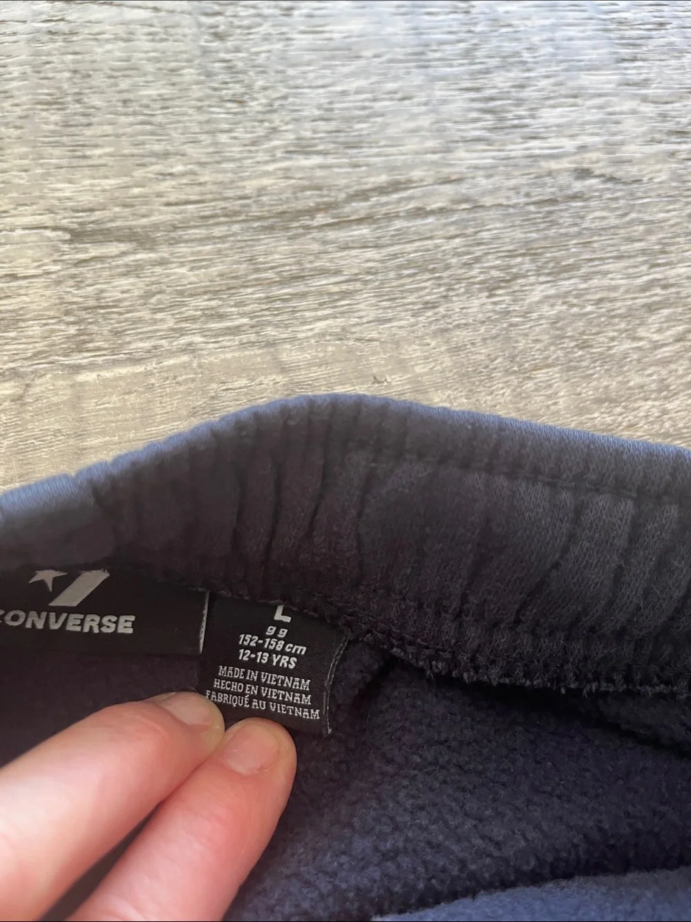 Converse Kids Navy Blue Joggers with White Logo